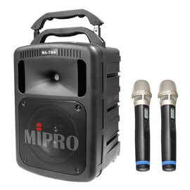 咪宝(MIPRO) MA-708  8寸户外PA拉杆多功能无线音箱（配手持麦）