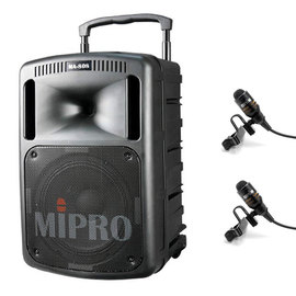 咪宝(MIPRO) MA-808 10寸户外PA拉杆多功能无线扩声音箱（配领夹麦）