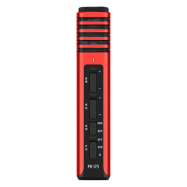 得胜(TAKSTAR) PH 125 电容式手机K歌直播麦克风 支持双手机直播 (红色)