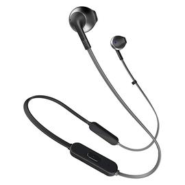 JBL T205 BT入耳式无线蓝牙耳机耳麦 运动跑步手机音乐耳塞带线控 (黑色)