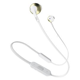 JBL T205 BT入耳式无线蓝牙耳机耳麦 运动跑步手机音乐耳塞带线控 (金色)