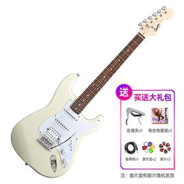 斯奎尔(Squier-Fender) 031-0005-580 SQ 子弹 小摇臂 单单双  电吉他(极地白)
