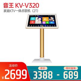 音王(InAndOn) KV-V320 家庭KTV一体点歌机  19寸落地式红外屏 白金色（2T）