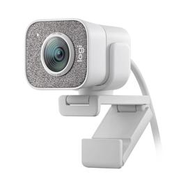 罗技(Logitech) Stream Cam 1080p 高清美颜网红主播直播摄像头 (白色)