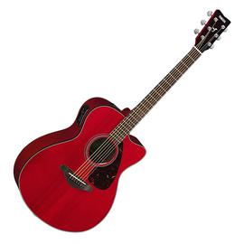 雅马哈(YAMAHA) FSX800C 40寸单板缺角电箱吉他 (红色亮光)