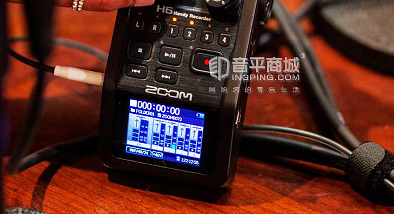 ZOOM H6 便携式数字录音机 同期6轨录音（可换咪头） 新闻采访录音笔